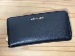 W0308-04　マイケルコース　ラウンドジップ長財布