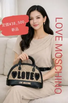 LOVE MOSCHINO スタッズ付きバックパック ピンク - メルカリ