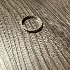 桃*助様 【767】新品 アメカジ シルバー色 リング 星模様 約16号