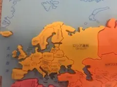 くもん世界地図パズルのピースバラ売り