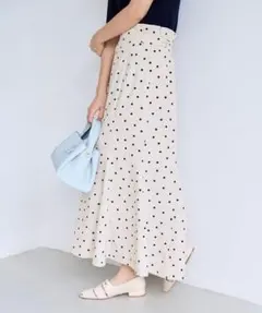 追加】美easyリネンライクマーメイドスカート/イージーケア・接触冷感のサムネイル