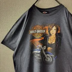 超ビッグサイズ】ハーレーダビッドソン Tシャツ ピンナップガール 黒 