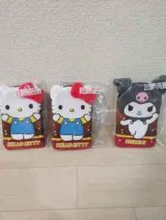 【限定品】サンリオ ぬいぐるみポーチ 3点セット（ハローキティ・クロミ）