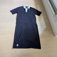 CHUMS ラガーシャツワンピース ブラック M
