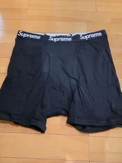 Supreme ブラック ボクサーパンツLL