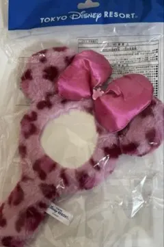 ディズニー　レオパード　ミラー　ヒョウ柄　豹柄　ピンク　ミニー　アニマル