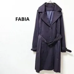 美品　オットー　ファビア　トレンチコート　バックプリーツ　ベルト付き 無地