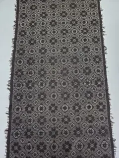 【24時間以内発送】着物 本場大島紬 泥染め 横双絣 洗い張り 正絹 着分