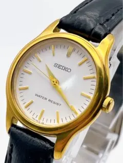 SEIKO セイコー 腕時計 稼働品 7N01-0DF0 電池交換済 ゴールド