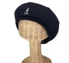 KANGOL ブラックメッシュベレー帽