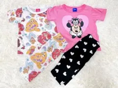 90cm 半袖パジャマ　2セット　ミニー　プリンセス