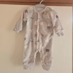 動物柄ロンパース フリース