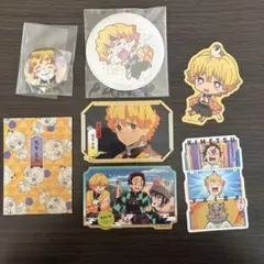 鬼滅の刃 善逸 缶バッジ　ステッカー