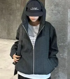 CIAOPANIC TYPY UNISEX チェックフルジップシャツジャケット