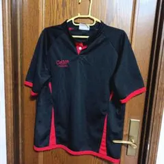 コットンラガーシャツ 黒と赤 半袖【タグに記名あり】