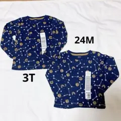 【新品】ロンT 2枚セット　3T 24M スター＆ムーン　アメリカ購入
