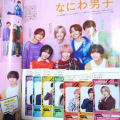 なにわ男子　テレビジョン　アイドルPOWERカード　切り抜き　証明写真