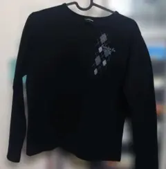 COMME CA WALK ブラック レディース長袖 Tシャツ L