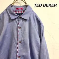 美品 TED BEKER テッドベーカー チェック ステッチ シャツ