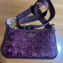 kate spade バーガンディ ショルダーバッグ