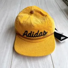 【新品】adidas Golf/コーデュロイキャップ/フリーサイズ