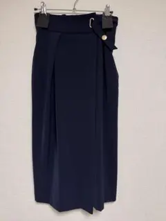 TONAL ネイビー ウエストデザイン スカートのサムネイル