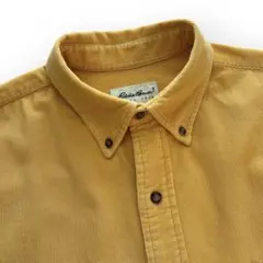 90's 白タグ Eddie Bauer コーデュロイシャツ イエロー
