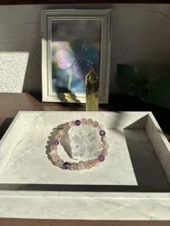 期間限定セール！スーパーセブンブレスレット16cm 8ミリ石