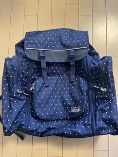 Coleman ネイビー ドット リュック　林間学校　修学旅行