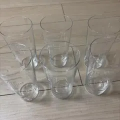ガラス製コップ 6個セット