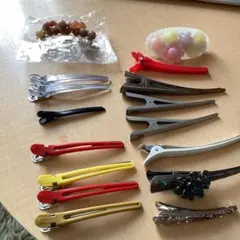 バレッタ　髪留め　ヘアクリップ　16個まとめ売り