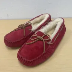 ■ UGG アグ モカシン ムートン 赤 レッド 24cm