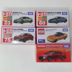 トミカ5種セット(ロックスター・GTRニスモ・GTR・インテグラ・ランエボ)
