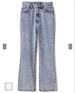cu289 GRL ハイウエストセミフレアデニムパンツ
