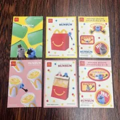 マクドナルド　ハッピーセット　パペットスンスン　シールセット　AとB 計6枚