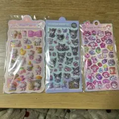 サンリオ　ボンボンドロップシール　3シートセット