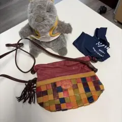 IBIZA レザーメッシュ　ショルダーバッグ美品！のサムネイル