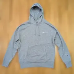 Champion グレー フード付きパーカー