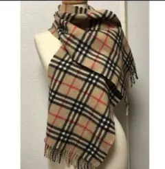 BURBERRY バーバリーマフラー ノバチェック カシミヤ100%