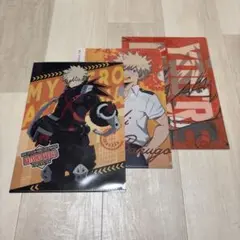 僕のヒーローアカデミア クリアファイル 3枚 ￼爆豪勝己 切島鋭児郎 死柄木弔