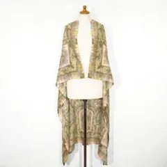 ETRO エトロスクエア型ペイズリー柄ウールシルクショール(スカーフ、ストール)