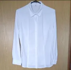 しまむら ホワイト 長袖シャツ Lサイズ