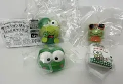 けろけろけろっぴ グラサンばちばちフィギュア カプセル　リング　財布　4点
