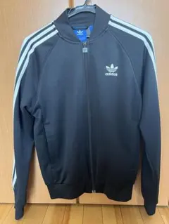 【美品】Adidas originals ジップアップジャージ　黒