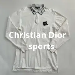 Christian Dior スポーツ ポロシャツ　メンズ　長袖　ホワイト　L