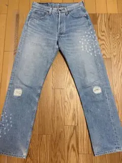 【90s USA製】リーバイス 501 リメイク パッチワーク W28 米国製