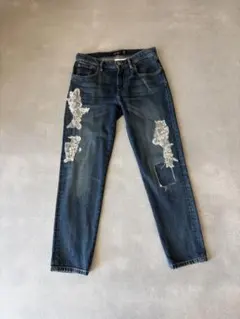 RalphLauren 刺繍パッチワークダメージデニムのサムネイル