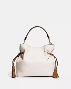 COACH ホワイト レザー 2way ショルダーバッグ