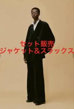 美品・完売品soerte ベルベットテーラードジャケット/スラックスセットアップ