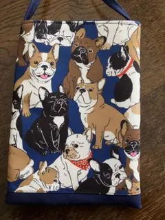 フレンチブルドッグ柄 スマホショルダーバッグ